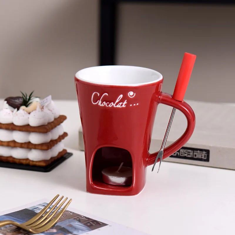 Taza Fondue ChocoHeat – Taza Calefactable para Chocolate y Queso 🍫