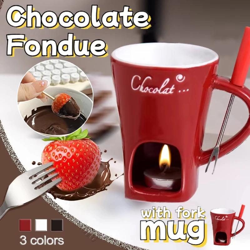 Taza Fondue ChocoHeat – Taza Calefactable para Chocolate y Queso 🍫