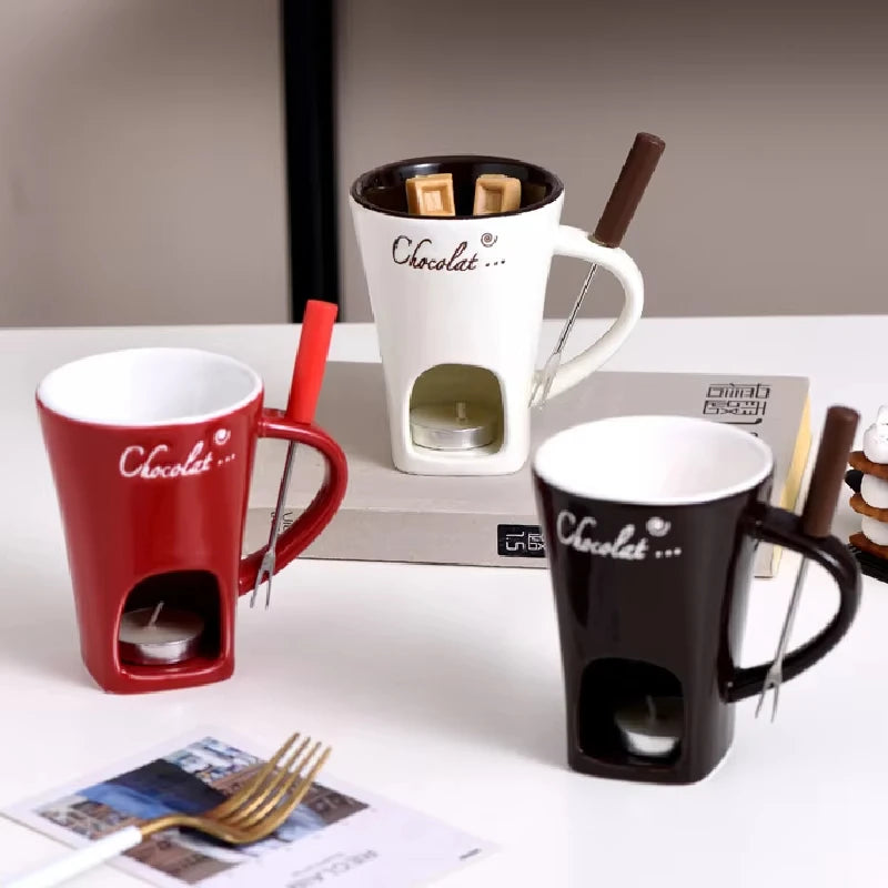 Taza Fondue ChocoHeat – Taza Calefactable para Chocolate y Queso 🍫