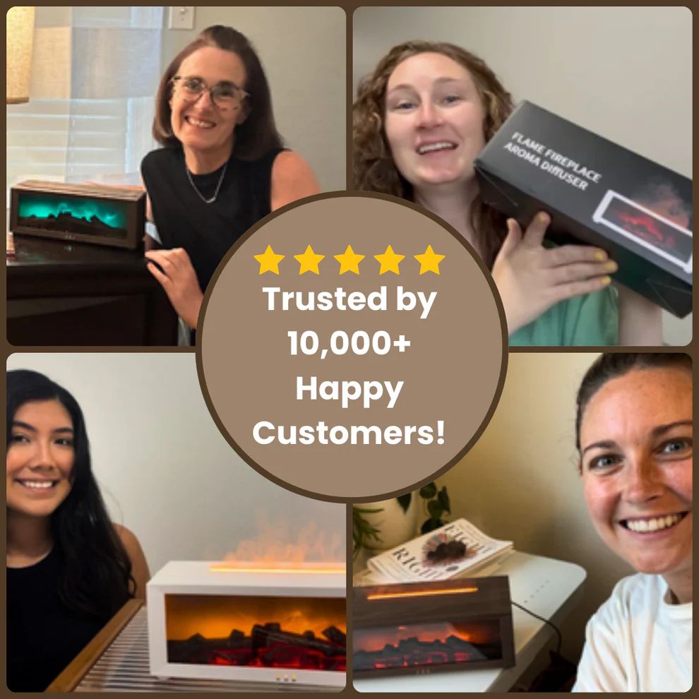 Difusor Navideño FlameSense – Humidificador Aromático con Luz LED🪔